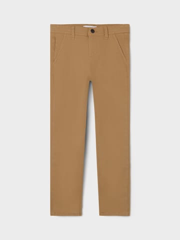 NAME IT Normalny krój Spodnie 'Silas' w kolorze brązowy