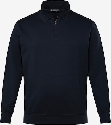 Men Plus Sweatshirt in Blau: Vorderseite