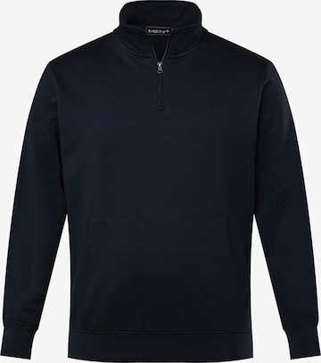 Men Plus Sweatshirt in Blauw: voorkant