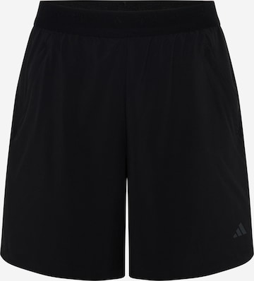 Regular Pantaloni sport '2-In-1' de la ADIDAS PERFORMANCE pe negru: față