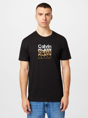 Calvin Klein JeansMajica - crna boja: prednji dio