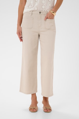 Kaffe Regular Jeans 'Brook' in Beige: Vorderseite