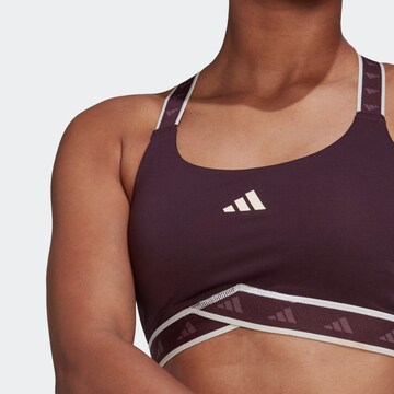 ADIDAS PERFORMANCE Bralette Sports Bra 'Powerimpact Medium-Support Techfit' in Red