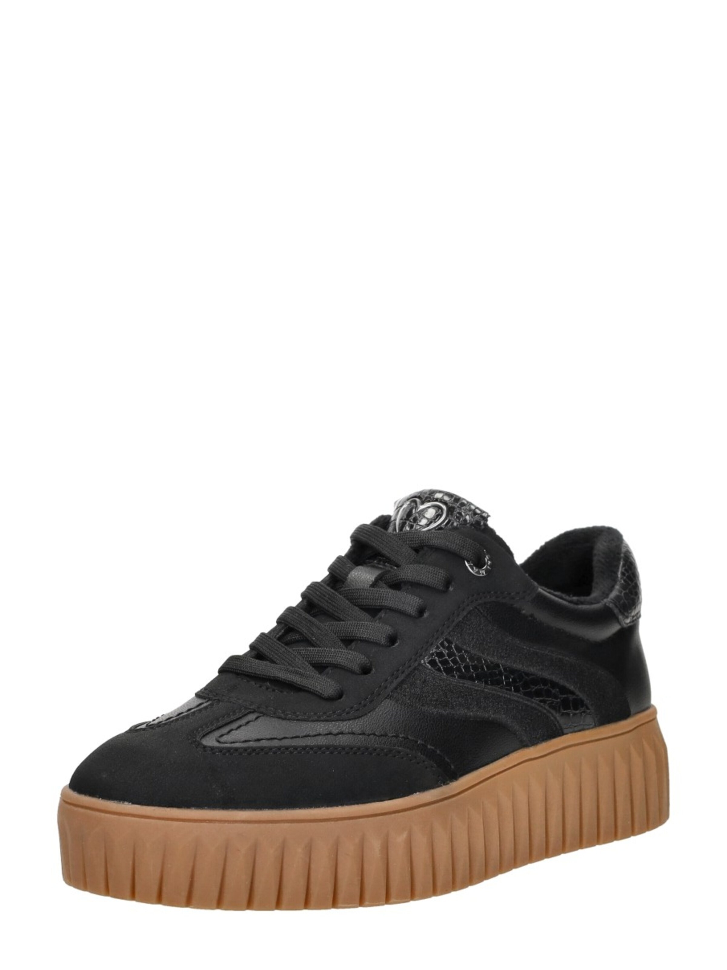 MARCO TOZZI Sneakers laag 'Sneakers Laag' in Zwart