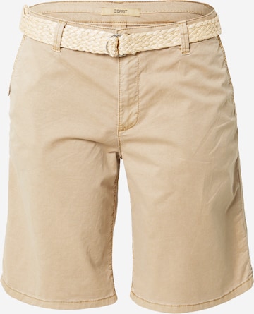 Pantaloni chino di ESPRIT in beige: frontale