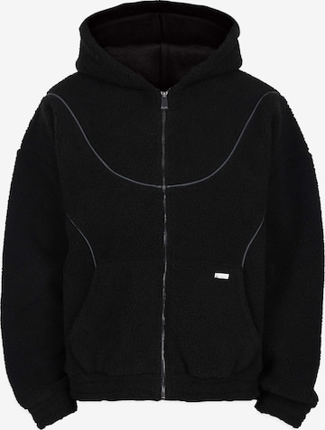 Veste de survêtement Dropsize en noir : devant