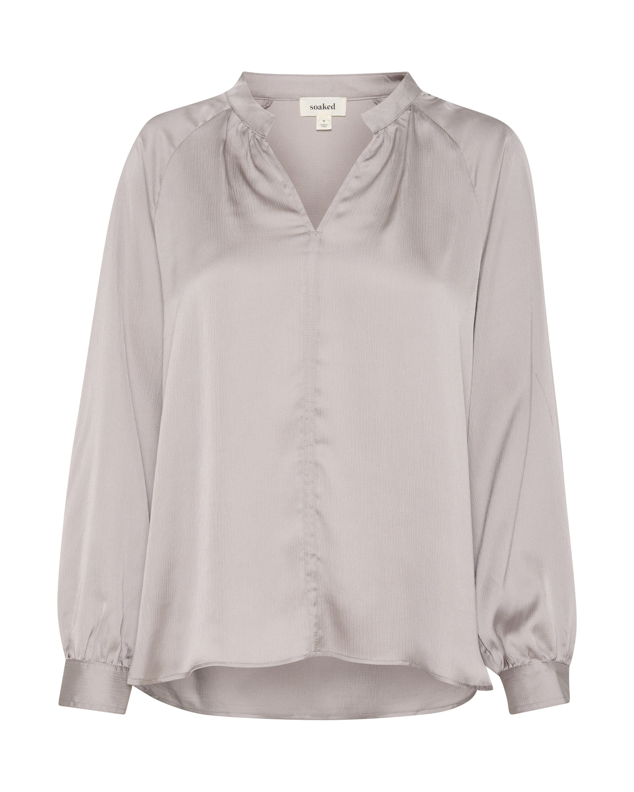 SOAKED IN LUXURY Bluse 'Ioana' i grå: forside