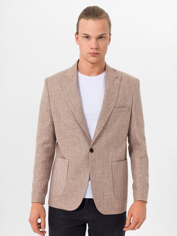 Daniel Hills Slim fit Pintsak w kolorze beżowy