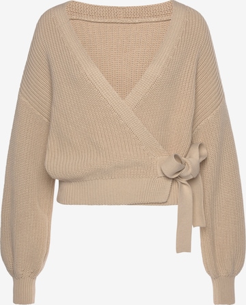 Cardigan LASCANA en beige : devant