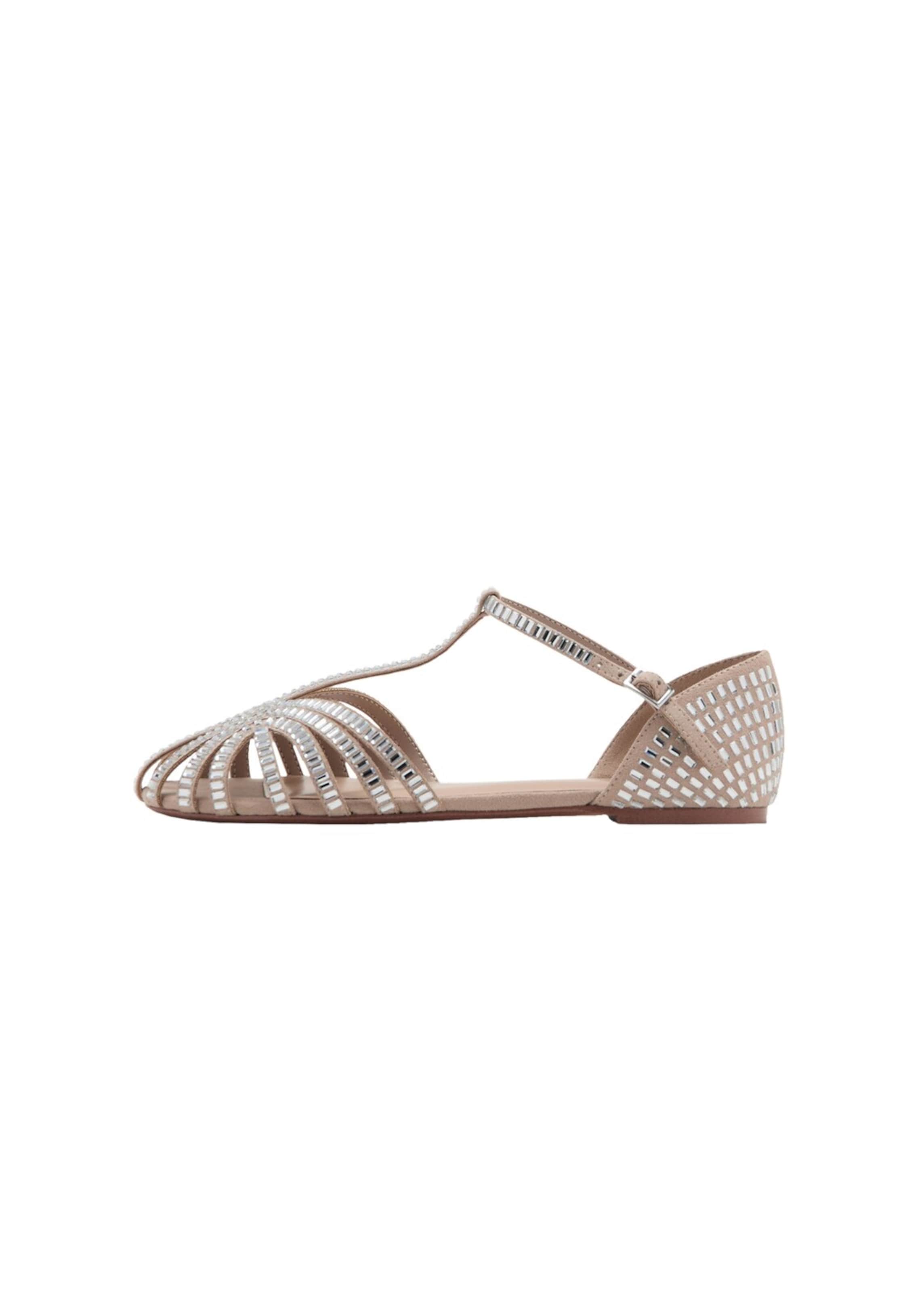 MANGO KIDS Sandals 'Lenny' in Silver: front