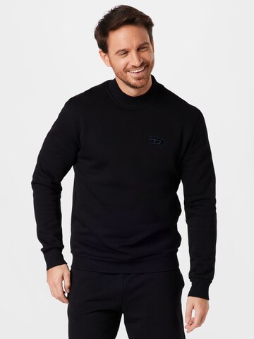 DIESEL Sweatshirt 'S-NORIS' in Black: front