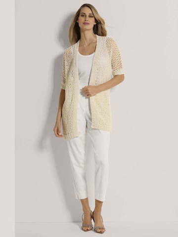 MADELEINE Gebreid vest in Wit