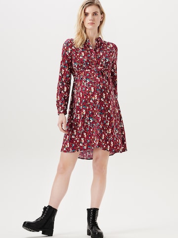 Esprit Maternity Shirt dress in Red: front