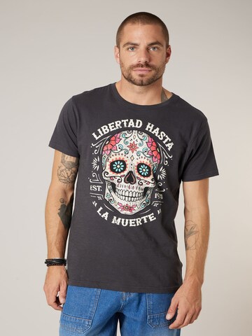 Deeluxe Shirt 'CRANEO' in Grijs: voorkant