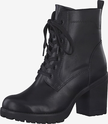 MARCO TOZZI Lace-Up Ankle Boots in Black: front