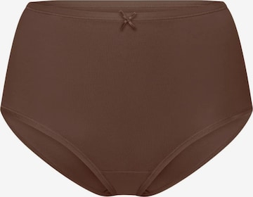 Slip 'High Waist Cotton' di cfab (formerly creamy fabrics) in marrone: frontale