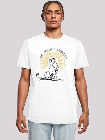 T-Shirt 'Disney König der Löwen' F4NT4STIC en blanc : devant