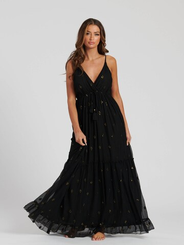 South Beach Jurk in Zwart: voorkant