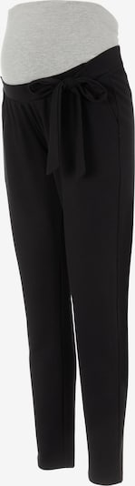 MAMALICIOUS Pantalon 'Masmini' en gris chiné / noir, Vue avec produit