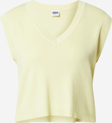 Urban Classics Knitted Top in Yellow: front