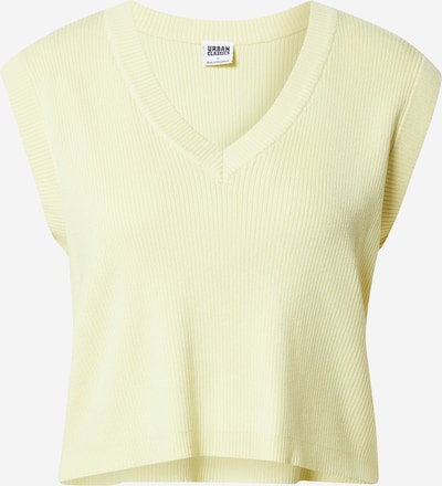 Urban Classics Tops en tricot en jaune pastel, Vue avec produit