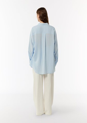 COMMA Blouse in Blue: back