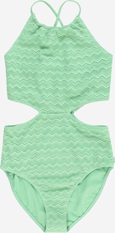Abercrombie & FitchJednodijelni kupaći kostim - zelena boja: prednji dio