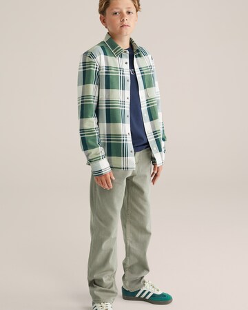 WE Fashion Regular Fit Skjorte i grøn