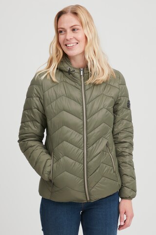 Fransa Between-Season Jacket in Green