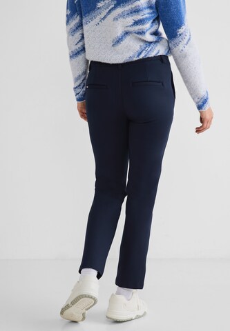 STREET ONE Slimfit Chino in Blauw