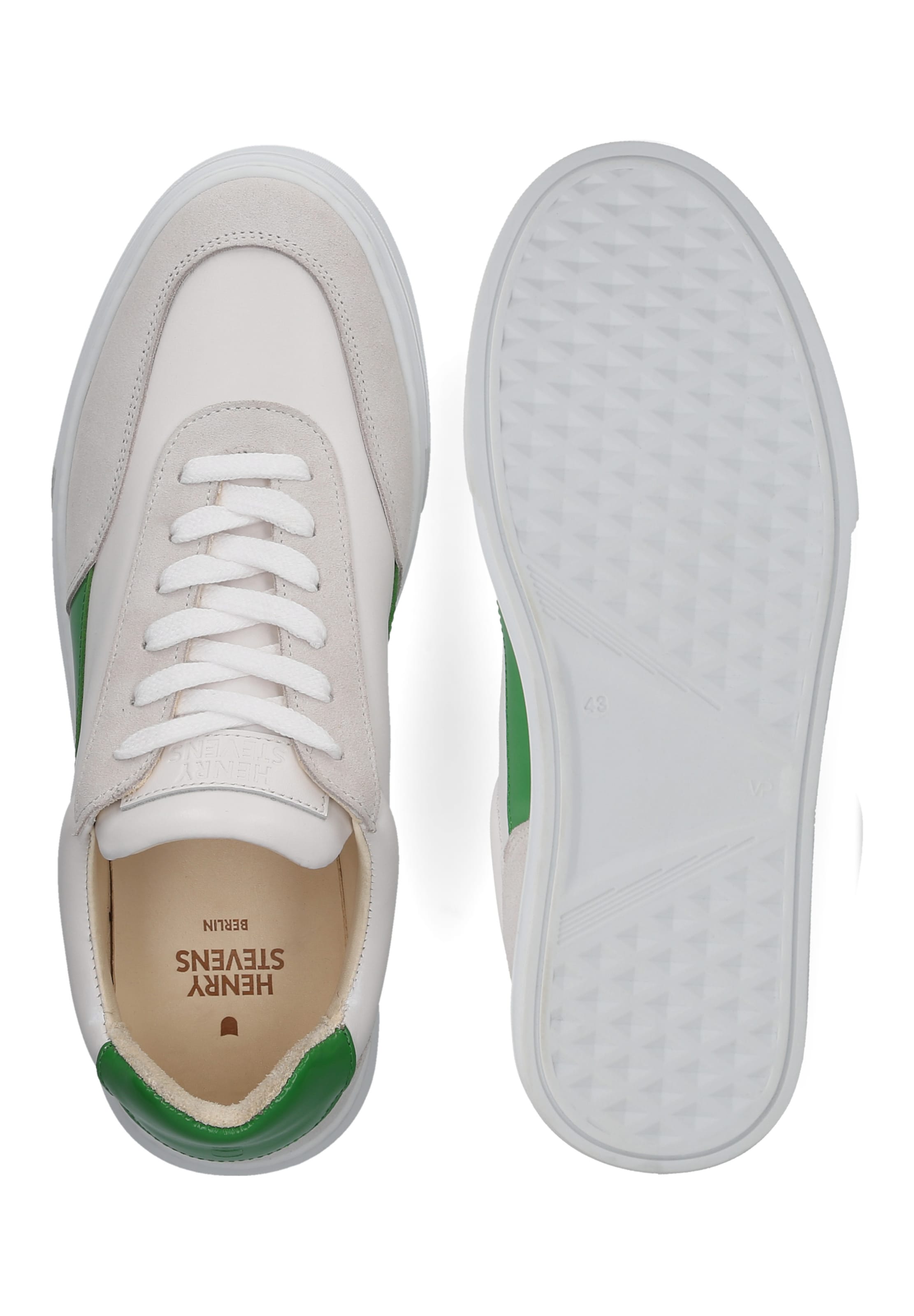 Henry Stevens Platform trainers 'Travis' in White