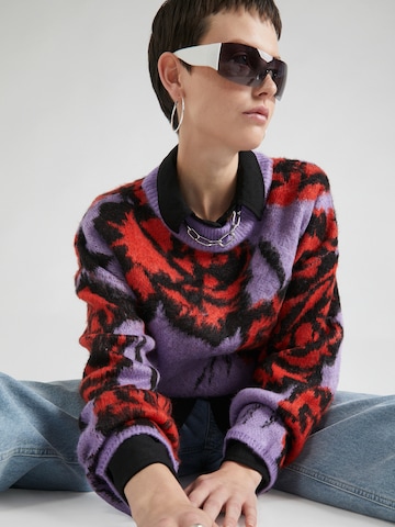 Monki Sweter w kolorze fioletowy