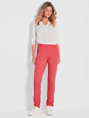 Coupe slim Pantalon 'BELLA' Goldner en orange