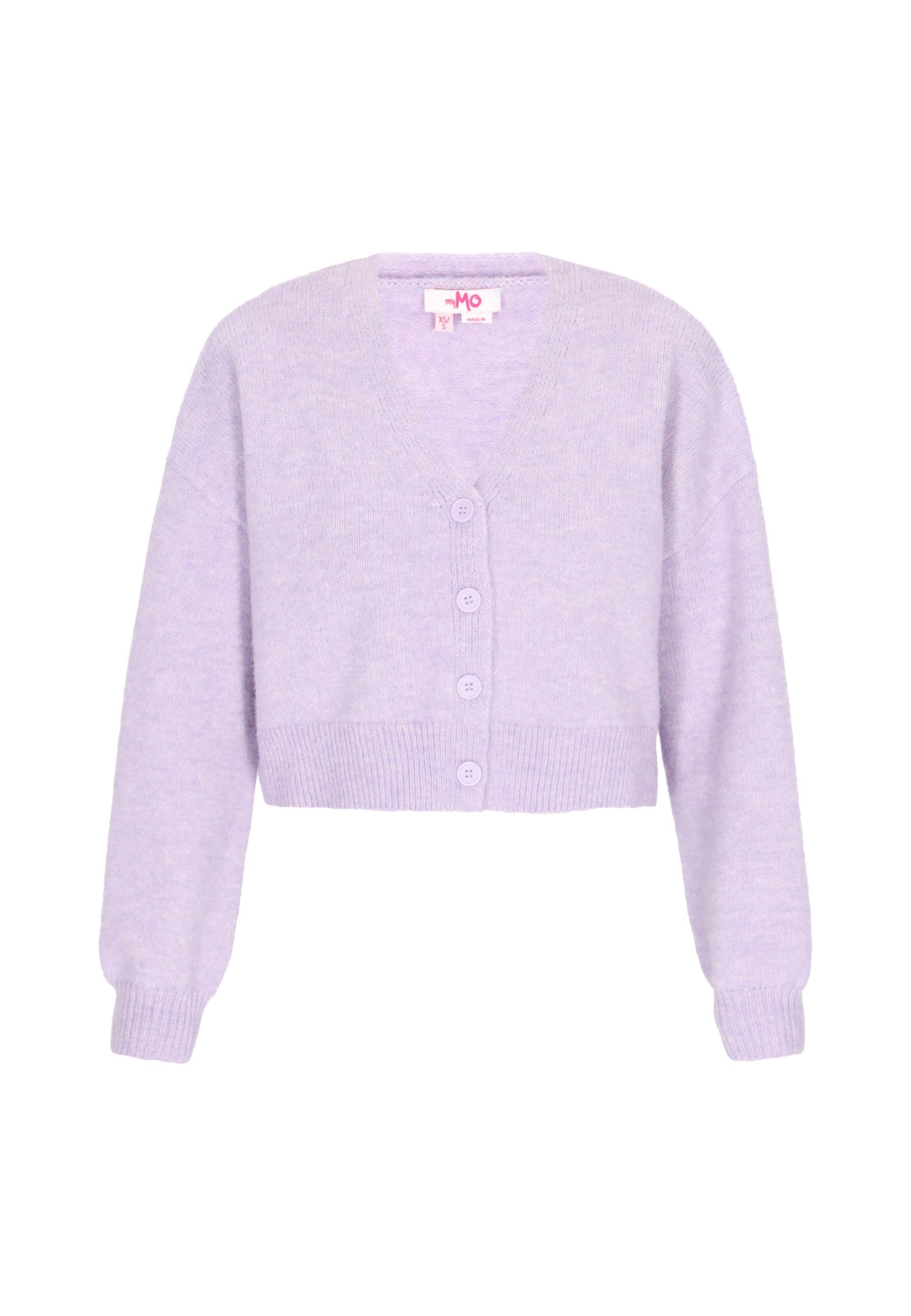 MYMO Gebreid vest 'Young Fashion' in Lila: voorkant