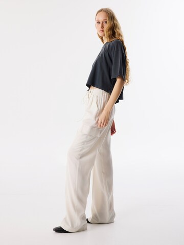 Twist Wide leg Cargobroek in Wit