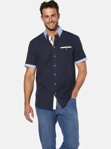 BABISTA Regular Fit Hemd 'Florevetto' in Blau: Vorderseite