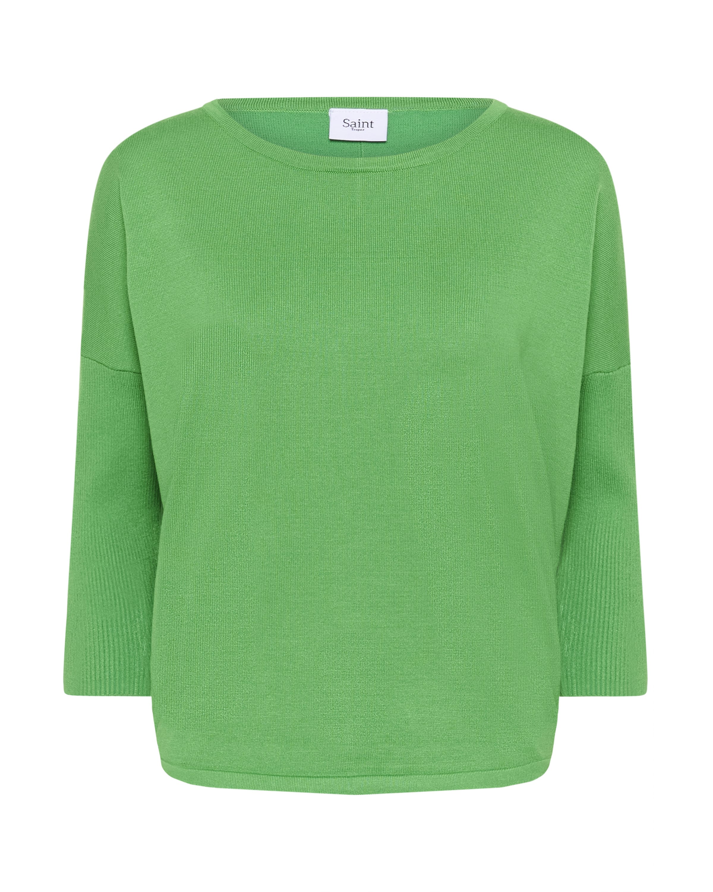 SAINT TROPEZ Sveter 'MilaSZ' - Zelená: predná strana