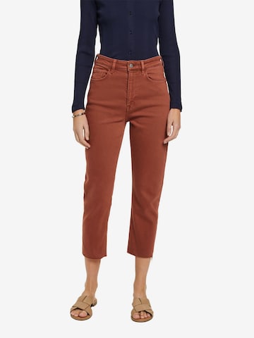 ESPRIT Loose fit Pants in Brown: front