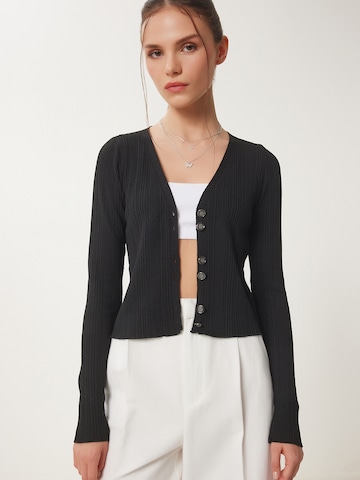 Happiness İstanbul Kardigán - Čierna