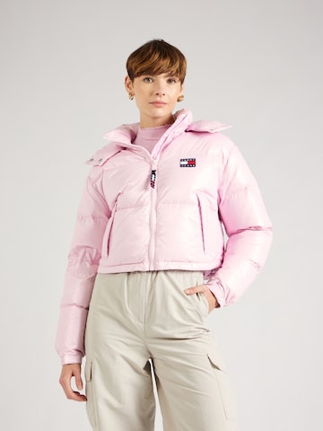 Tommy JeansZimska jakna 'Alaska' - roza boja: prednji dio