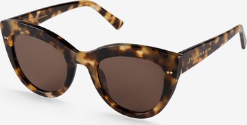 Occhiali da sole 'Sofia Amber Tortoise Brown' di Kapten & Son in marrone: frontale