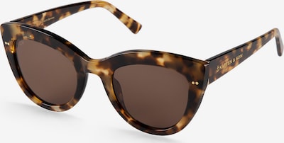 Kapten & Son Sonnenbrille 'Sofia Amber Tortoise Brown' in braun / gold, Produktansicht