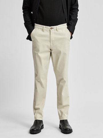 Pantaloni chino 'Miles' di SELECTED HOMME in beige: frontale