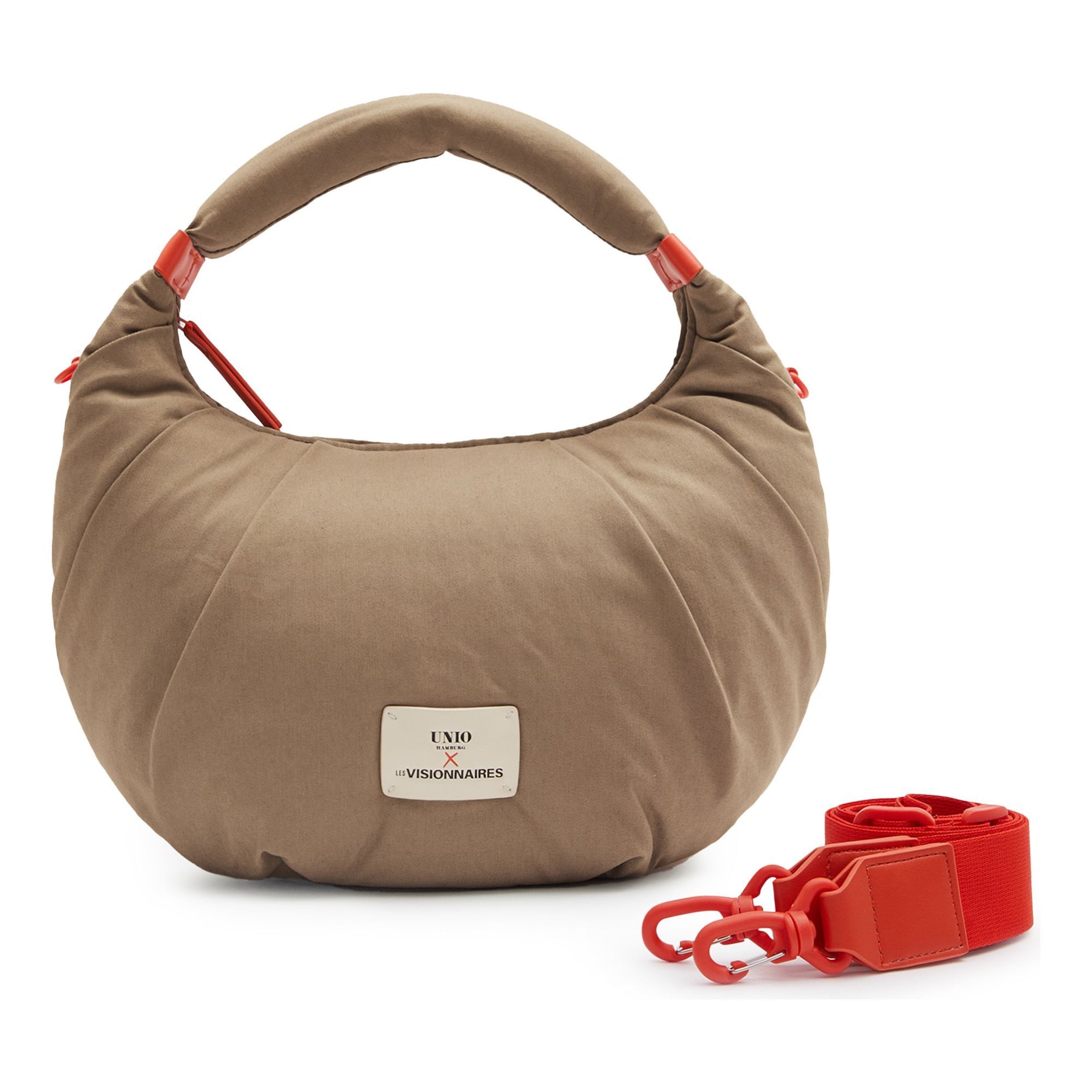 Les Visionnaires Handbag 'Unio' in Brown: front