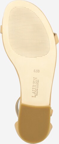 Lauren Ralph Lauren Páskové sandály 'ELISE' – hnědá