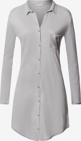 Hanro Nachthemd 'Grand Central' in Grau: Vorderseite