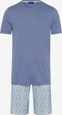 Hanro Short Pajamas in Blue: front