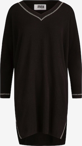 Rainbow Cashmere Knitted dress in Black: front