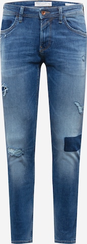 Coupe slim Jean 'Piers' TOM TAILOR DENIM en bleu : devant