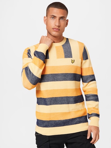 Lyle & Scott - Pullover 'Summer Fairisle Artisan' em amarelo: frente